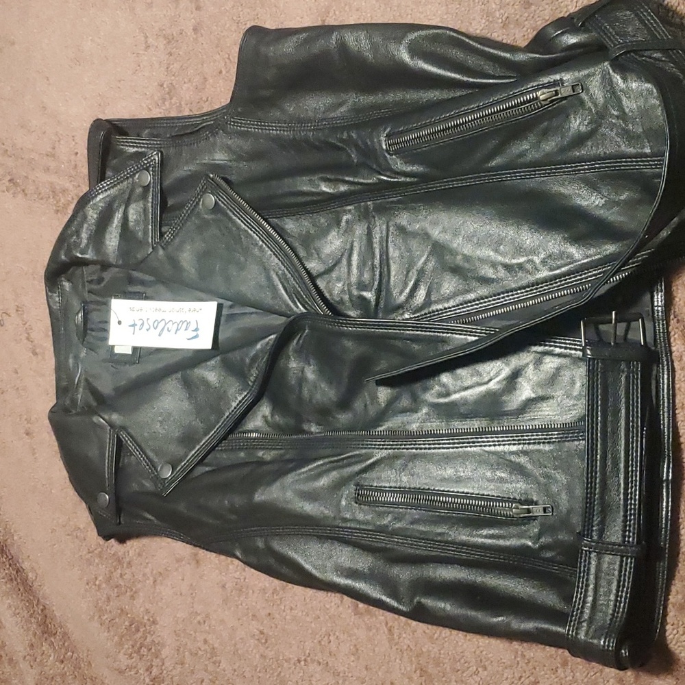 Faux Leather Vest